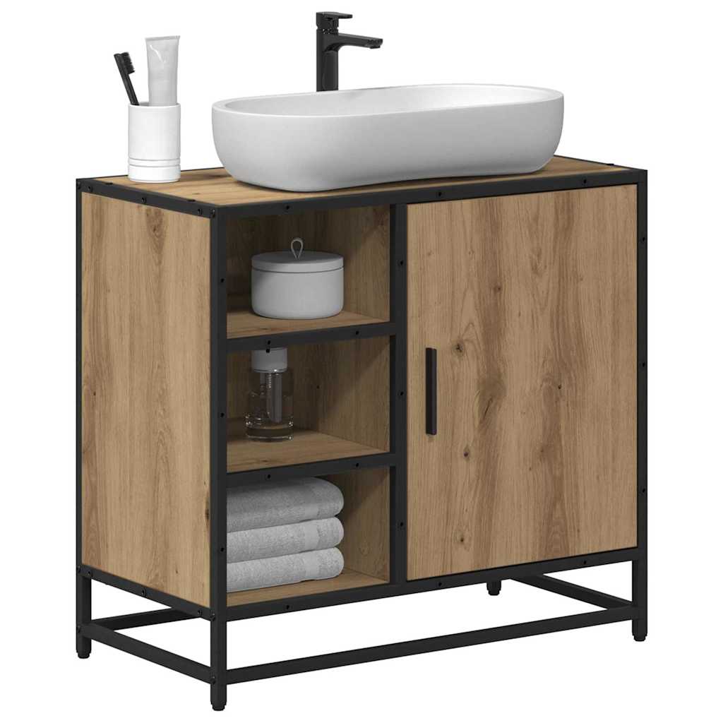 Armadio per Lavabo da Bagno rovere artigianale 65 x 33 x 60 cm
