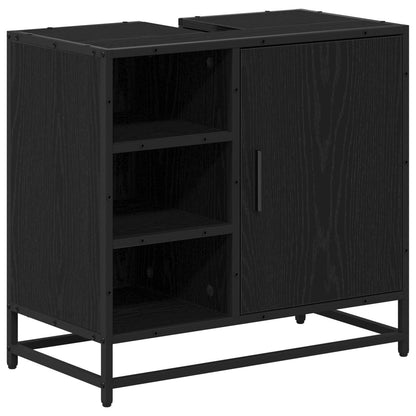 Mobile da Bagno Rovere Nero 65 x 33 x 60 cm Legno multistrato | homemem39