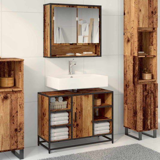 Mobile da Bagno Legno vecchio 80 x 33 x 60 cm Legno multistrato | homemem39