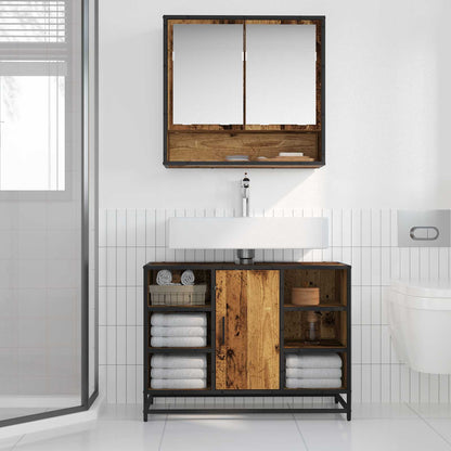 Mobile da Bagno Legno vecchio 80 x 33 x 60 cm Legno multistrato