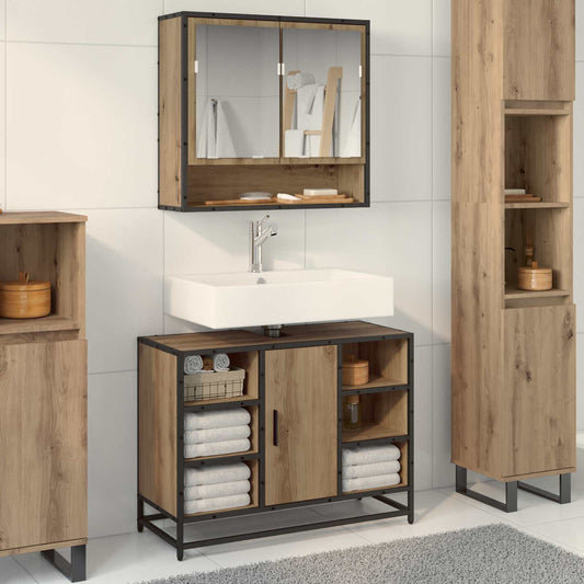 Mobile da Bagno Rovere artigianale 80 x 33 x 60 cm | homemem39