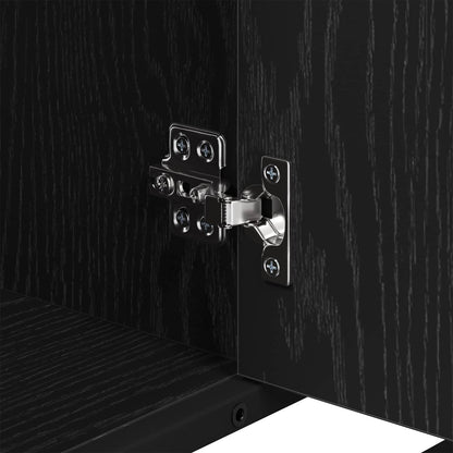 Mobile da Bagno Rovere Nero 80 x 33 x 60 cm