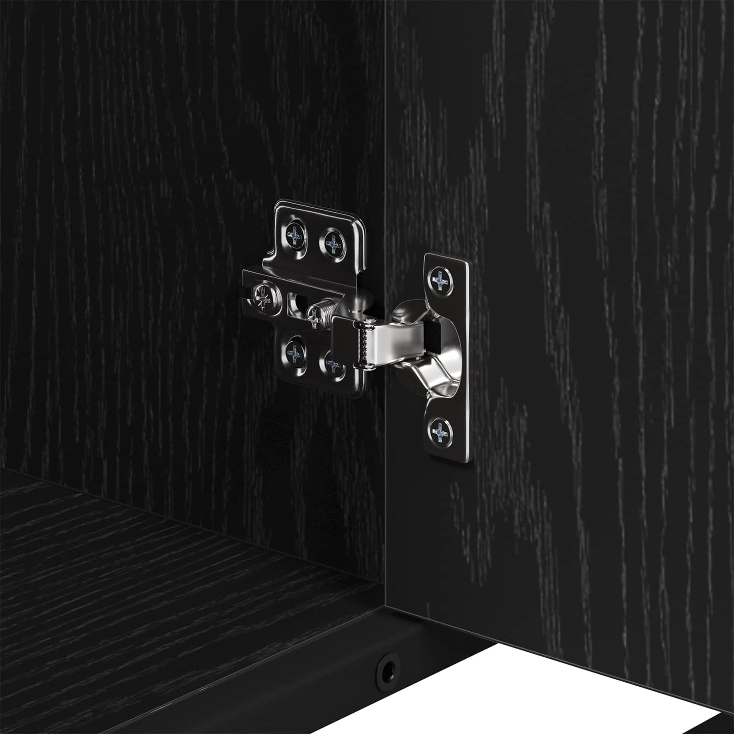 Mobile da Bagno Rovere Nero 80 x 33 x 60 cm Legno multistrato | homemem39
