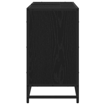 Mobile da Bagno Rovere Nero 80 x 33 x 60 cm Legno multistrato | homemem39