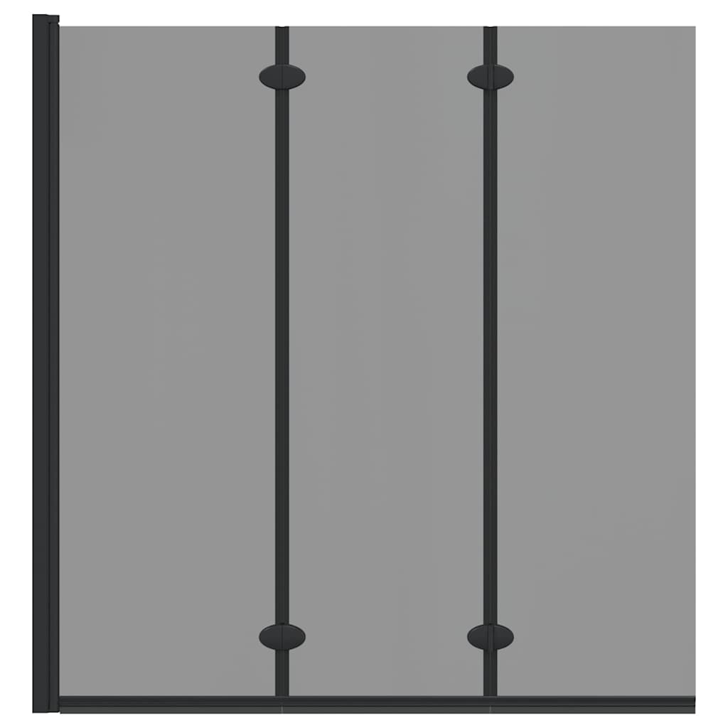 Involucro Doccia Nero 130 x 138 cm Vetro ESG e Alluminio