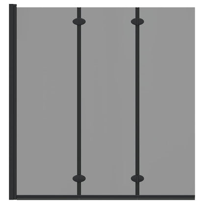 Involucro Doccia Nero 130 x 138 cm Vetro ESG e Alluminio