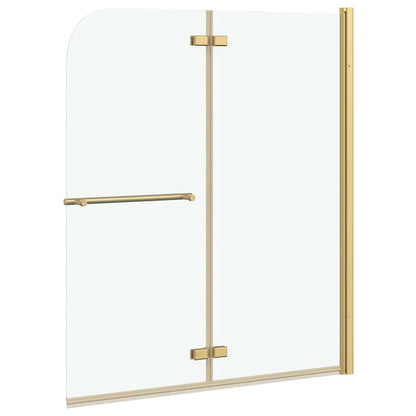 Involucro Doccia Oro 120 x 140 cm Vetro ESG e Alluminio