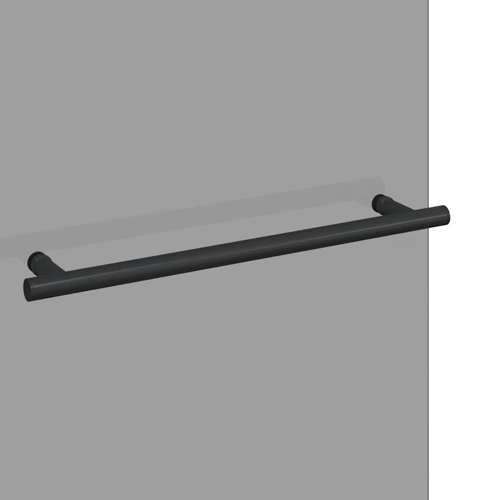 Involucro Doccia Nero 95 x 140 cm Vetro ESG e Alluminio