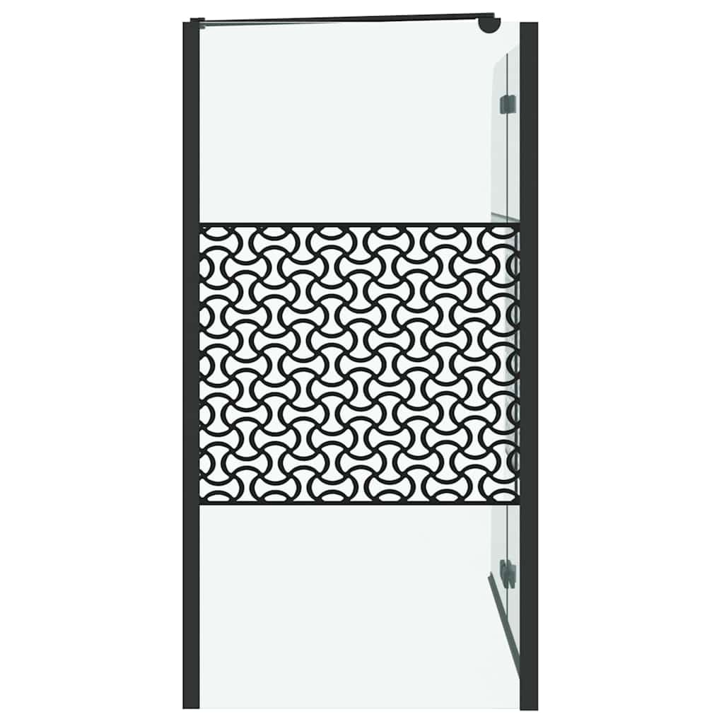 Chiusura per Bagno Geometrico Nero 120 x 67 x 129 cm