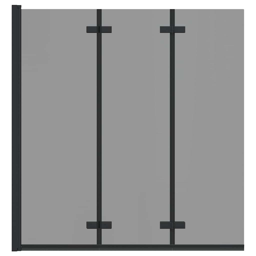 Involucro Doccia Nero 130 x 138 cm Vetro ESG e Alluminio