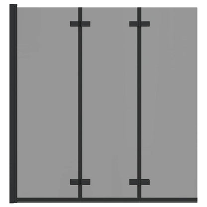 Involucro Doccia Nero 130 x 138 cm Vetro ESG e Alluminio