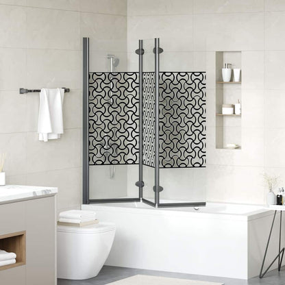 Involucro Doccia Nero e trasparente 130 x 130 cm vetro temperato