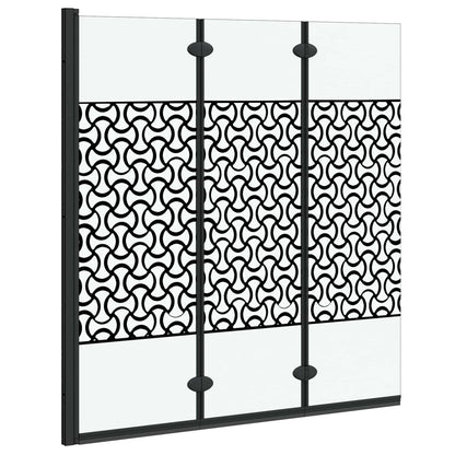 Involucro Doccia Nero e trasparente 130 x 130 cm vetro temperato