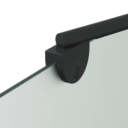 Involucro Doccia Nero 120 x 68 x 130 cm Vetro ESG e Alluminio