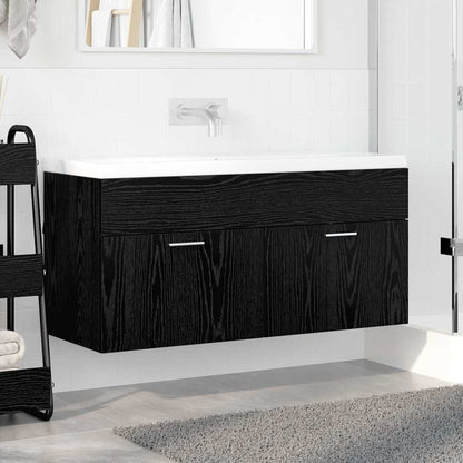 Armadio sottolavello Rovere Nero Legno ingegnerizzato | homemem39