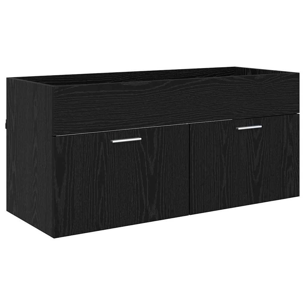 Armadio sottolavello Rovere Nero Legno ingegnerizzato | homemem39