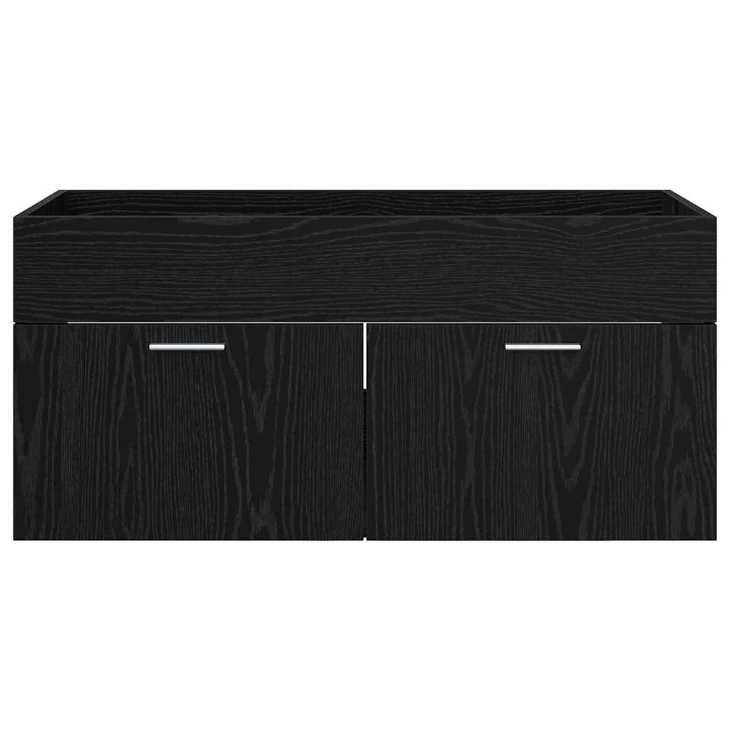 Armadio sottolavello Rovere Nero Legno ingegnerizzato | homemem39