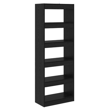 Armadio per Libri Rovere nero 60 x 30 x 166 cm | homemem39