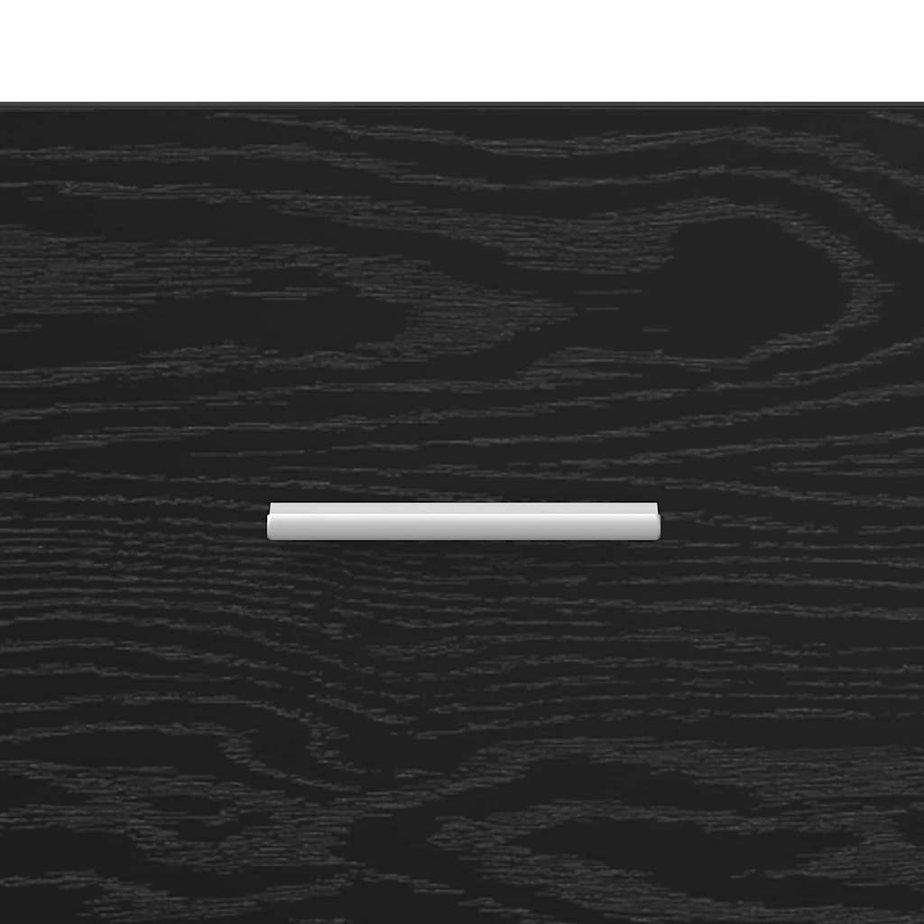 Tavolino da salotto con cassetto Rovere Nero 55 x 55 x 45cm | homemem39