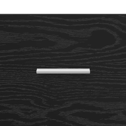 Tavolino da salotto con cassetto Rovere Nero 55 x 55 x 45cm