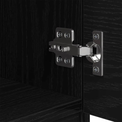 Armadietto per letto 2 pcs Rovere nero 40 x 39 x 40 cm