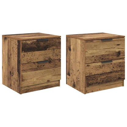 Armadio da Notte 2 pcs Legno vecchio 45 x 39 x 50 cm