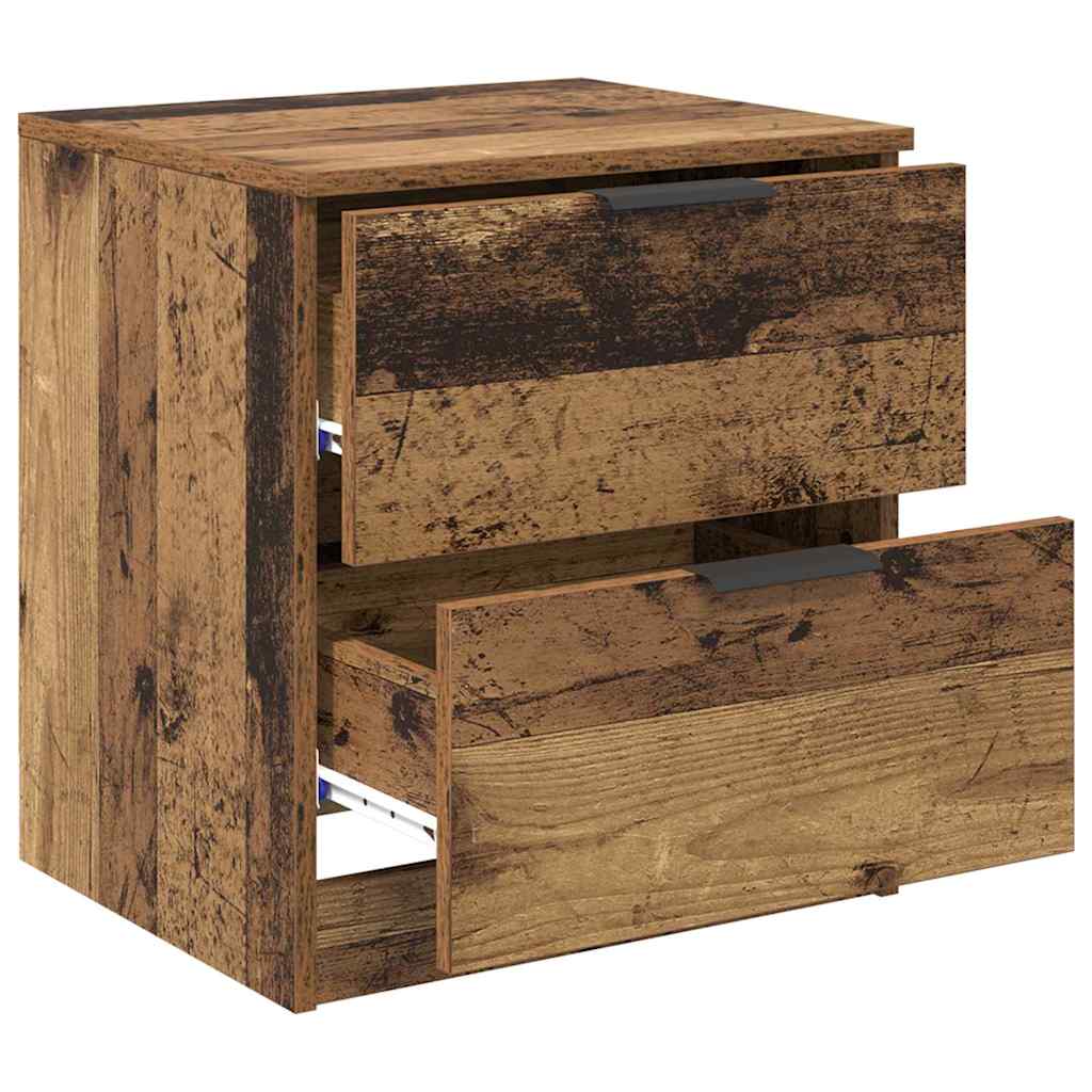 Armadio da Notte 2 pcs Legno vecchio 45 x 39 x 50 cm