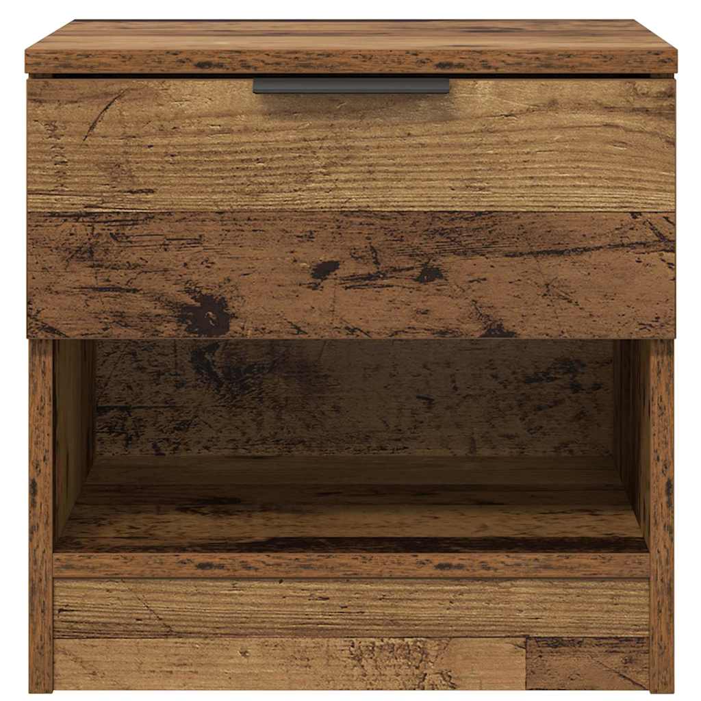 Armadietto per letto 2 pcs Legno vecchio 40 x 39 x 40 cm