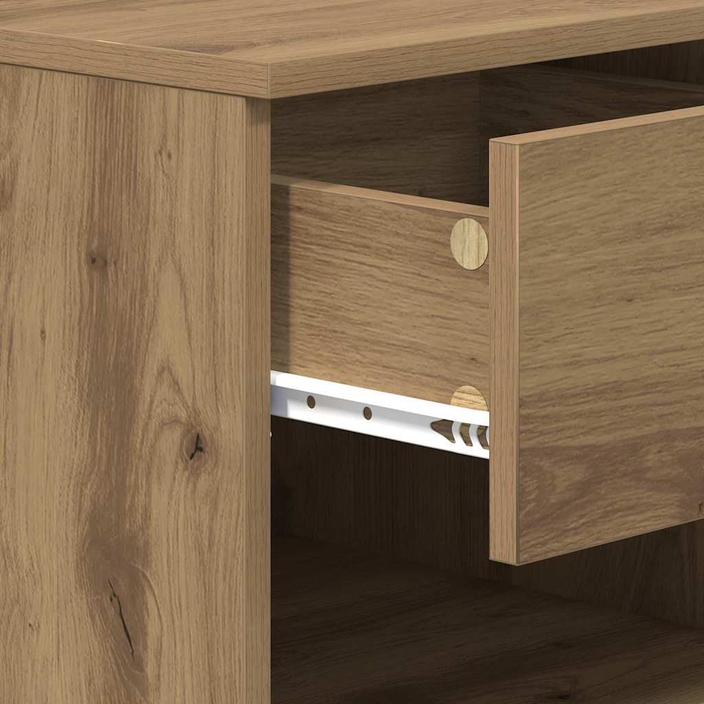 Armadietto per letto 2 pcs rovere artigianale 40 x 39 x 40 cm