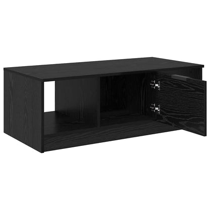 Tavolino da salotto con cassetto Rovere Nero 102 x 50 x 36cm