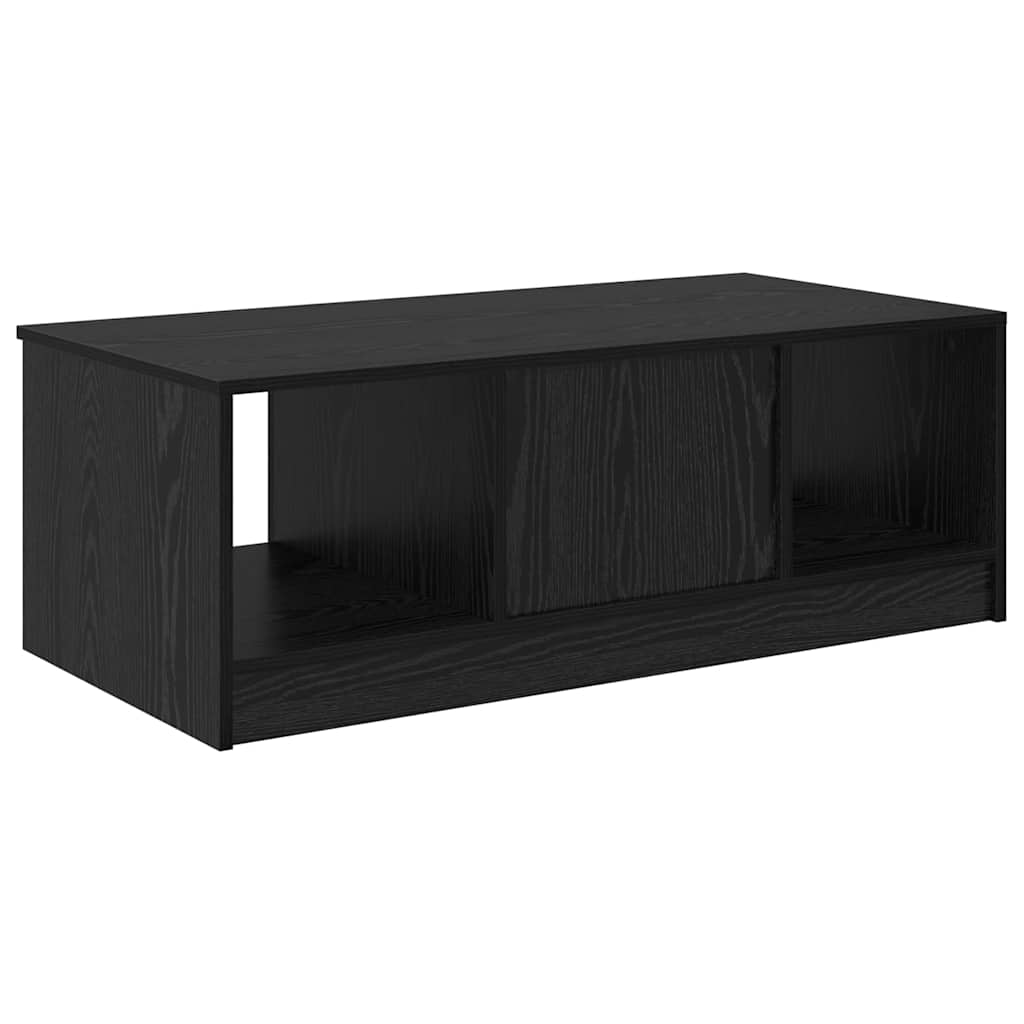 Tavolino da salotto con cassetto Rovere Nero 102 x 50 x 36cm