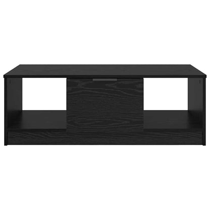 Tavolino da salotto con cassetto Rovere Nero 102 x 50 x 36cm