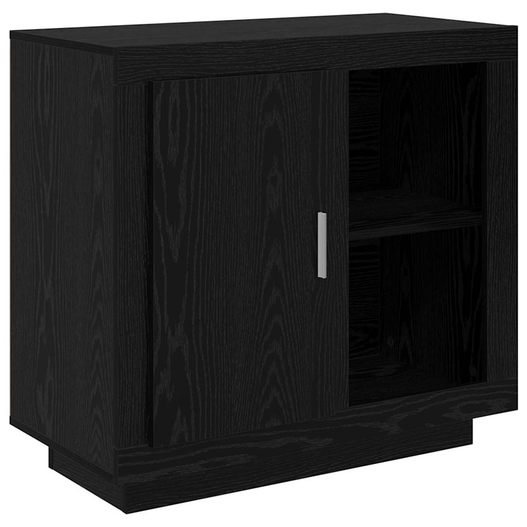 Credenza Rovere nero 40 x 80 x 75 cm Legno multistrato