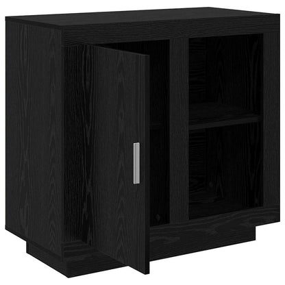 Credenza Rovere nero 40 x 80 x 75 cm Legno multistrato