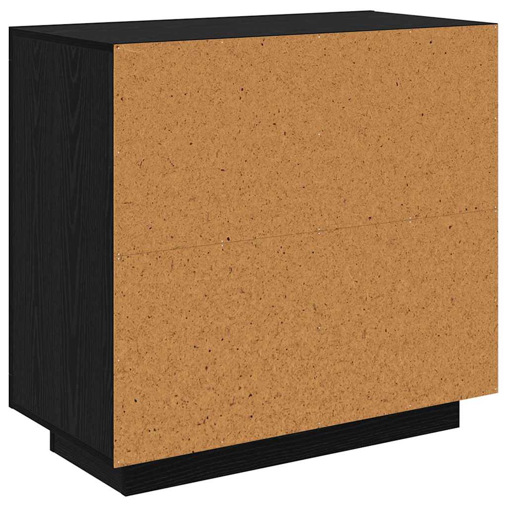 Credenza Rovere nero 40 x 80 x 75 cm Legno multistrato