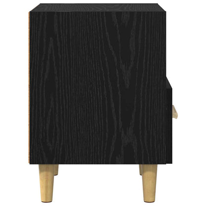 Armadio da Notte 2 pcs Rovere nero 40 x 35 x 47,5 cm