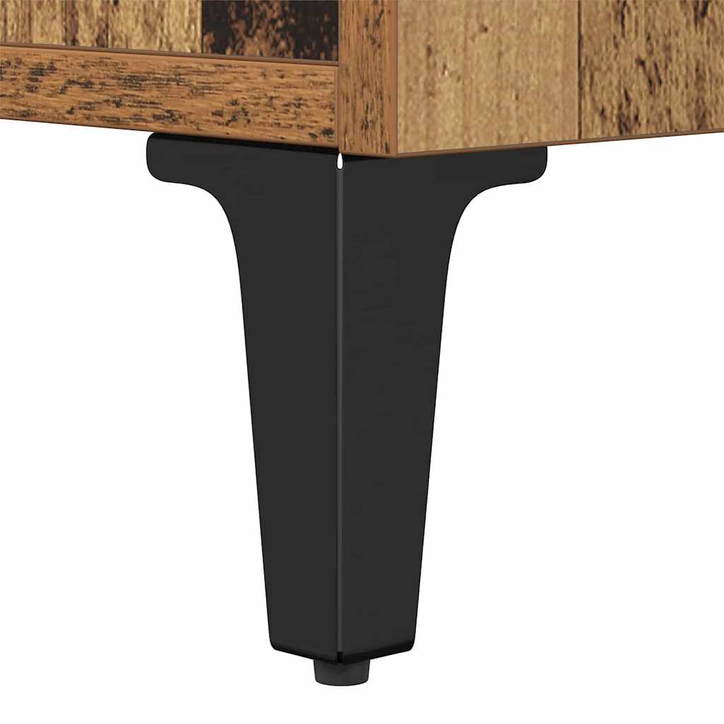 Armadio da Notte con cassetto Legno vecchio 40 x 35 x 47,5 cm