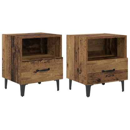 Armadio da Notte 2 pcs Legno vecchio 40 x 35 x 47,5 cm