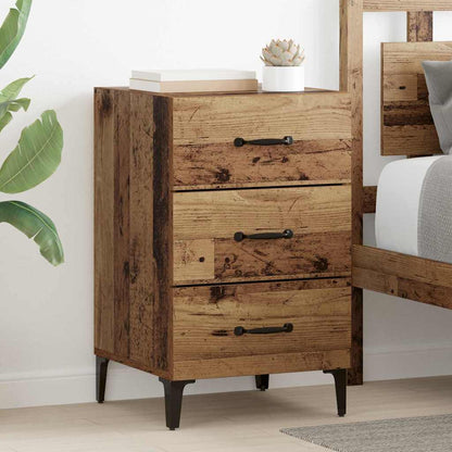 Armadio da Notte con cassetto Legno vecchio 40 x 40 x 66 cm