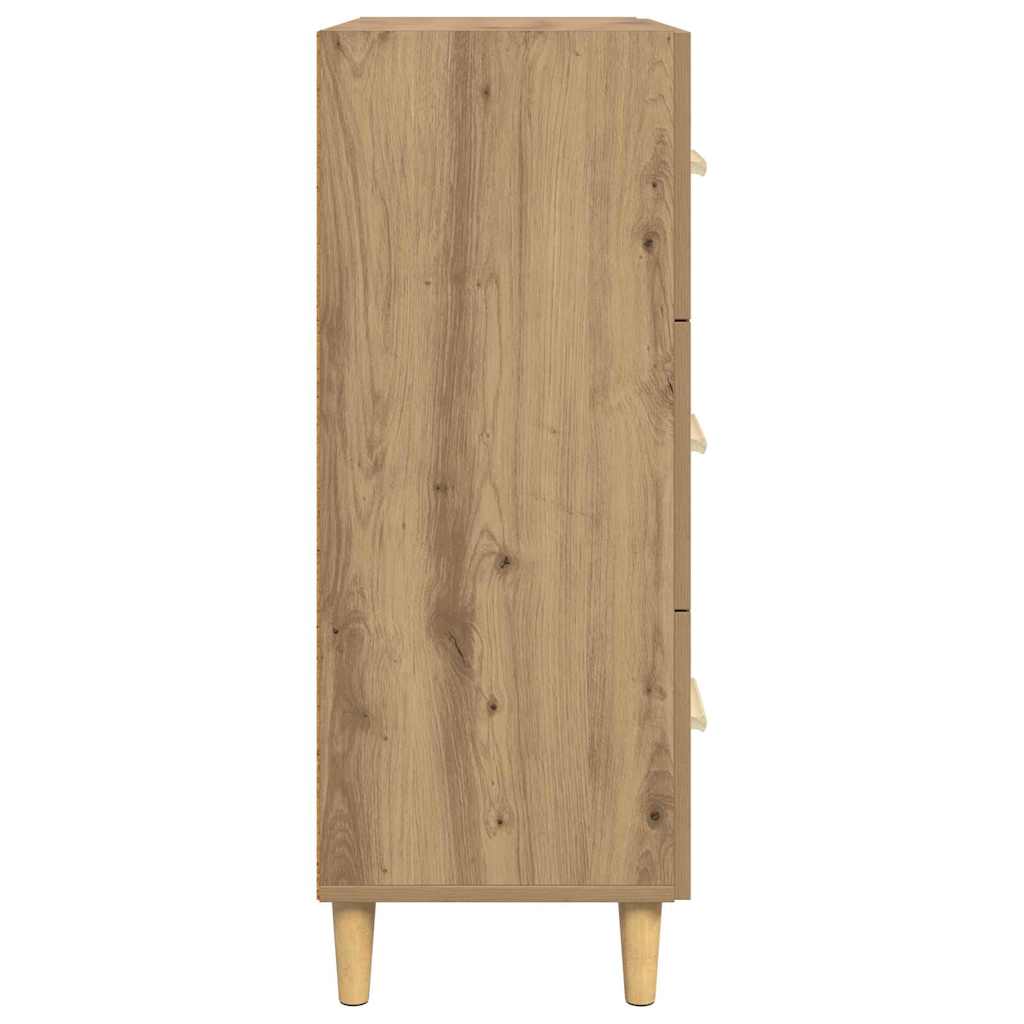 Credenza rovere artigianale 34 x 69.5 x 90 cm Legno multistrato