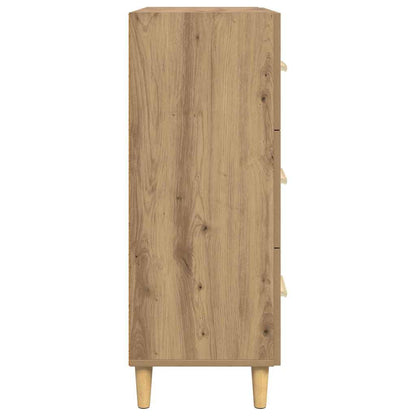 Credenza rovere artigianale 34 x 69.5 x 90 cm Legno multistrato