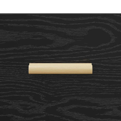 Credenza Rovere nero 34 x 69.5 x 90 cm Legno multistrato