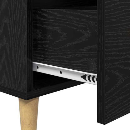 Credenza Rovere nero 34 x 69.5 x 90 cm Legno multistrato