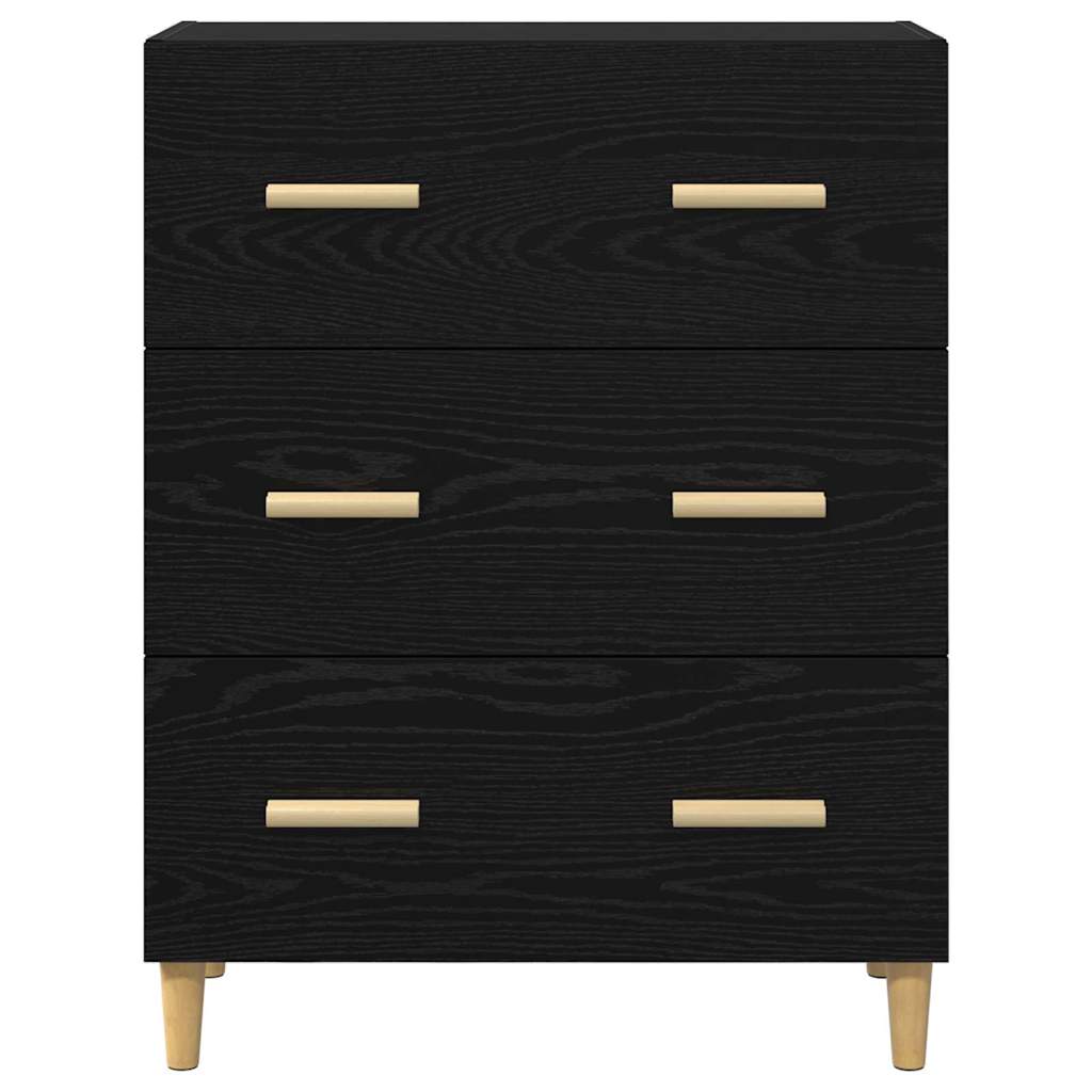 Credenza Rovere nero 34 x 69.5 x 90 cm Legno multistrato