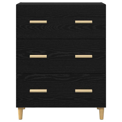 Credenza Rovere nero 34 x 69.5 x 90 cm Legno multistrato