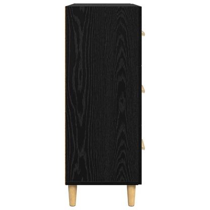 Credenza Rovere nero 34 x 69.5 x 90 cm Legno multistrato