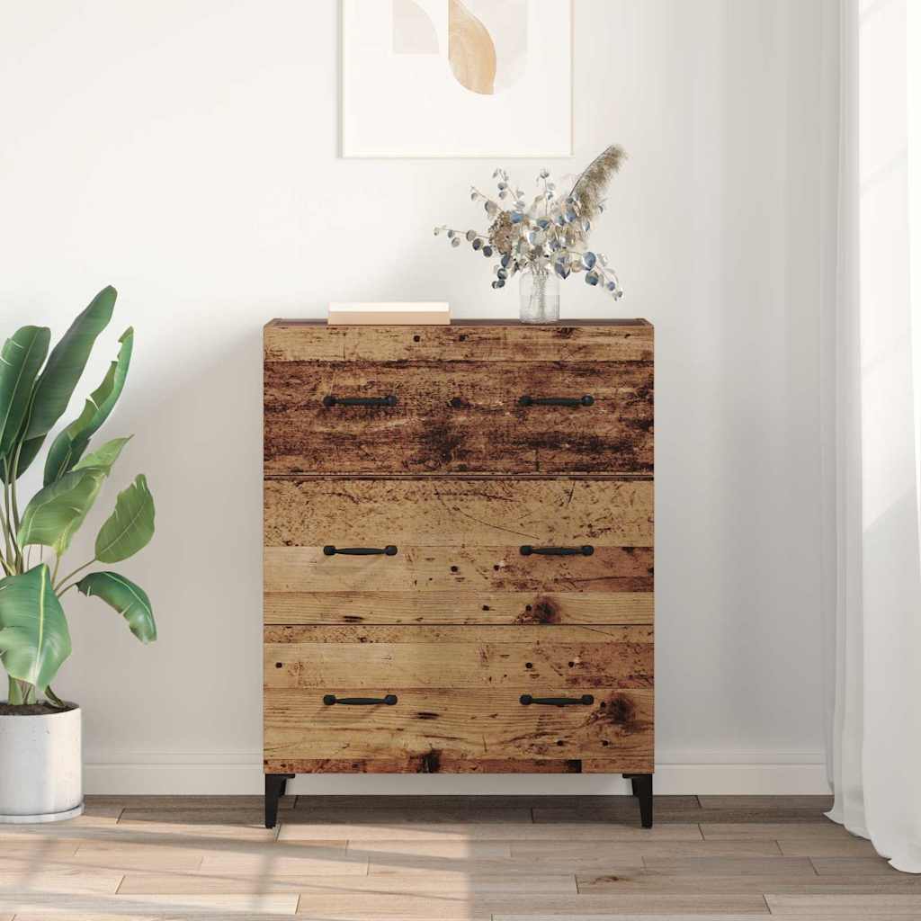 Credenza con cassetto Legno vecchio 69,5 x 34 x 90 cm