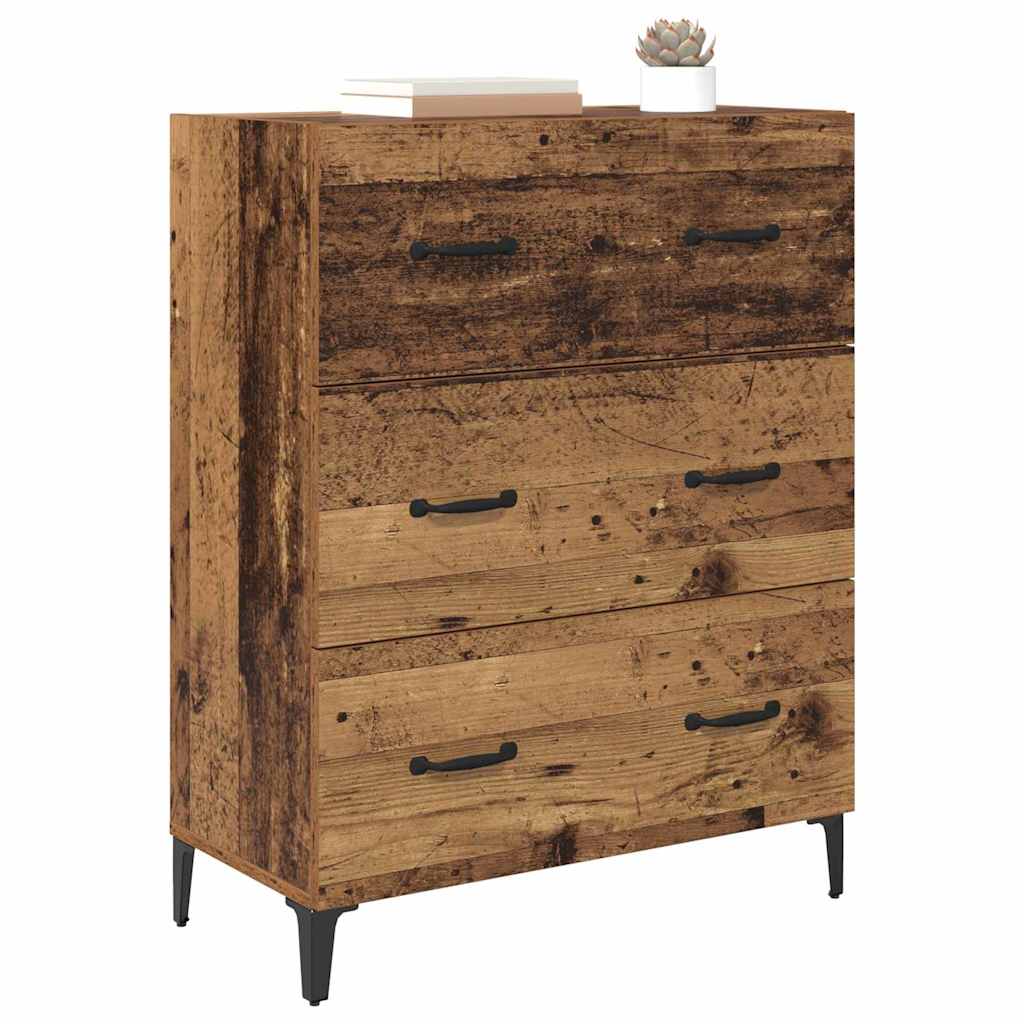 Credenza con cassetto Legno vecchio 69,5 x 34 x 90 cm