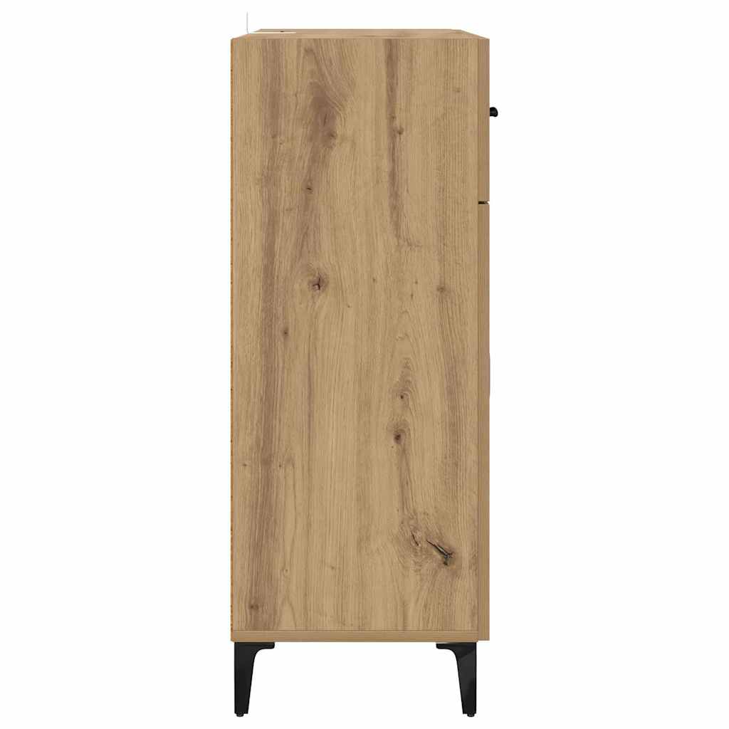 Credenza rovere artigianale 34 x 69.5 x 90 cm Legno multistrato