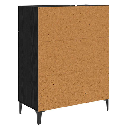 Credenza Rovere nero 34 x 69.5 x 90 cm Legno multistrato